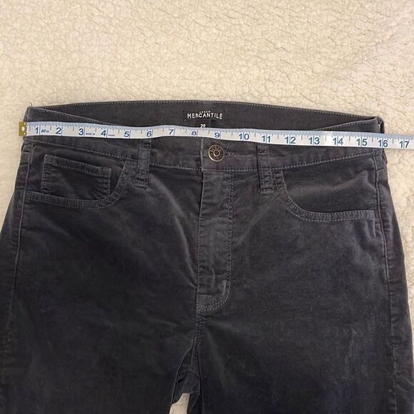 J.Crew Mercantile Women’s Skinny Pants Velvet 5 Pocket Mid Rise Gray Size 29 - Picture 9 of 9